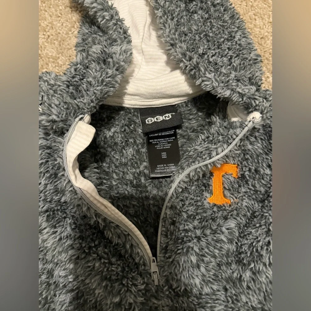 Tennessee Volunteers Game Nap Teddy Fleece Bunting Sleeper Size 3-6 Months